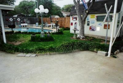 Back yard of our home in Ft Worth 1996 to 2001